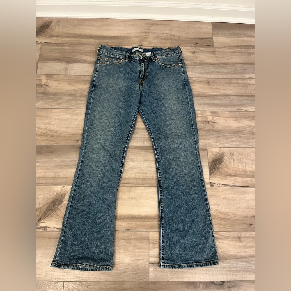 Levis Women mid-rise Jeans 515 Bootcut Size 12 W33x29.5 Blue Denim very good con